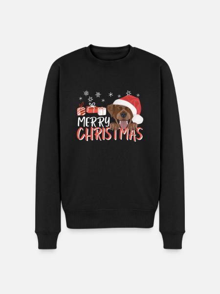 Joyeux Noël Labrador - Pull Premium bio Homme - noir