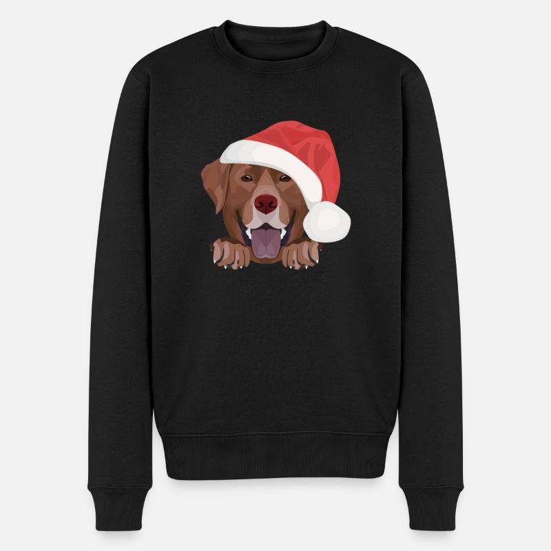 Joyeux Noël Labrador - Pull Premium bio Homme - noir