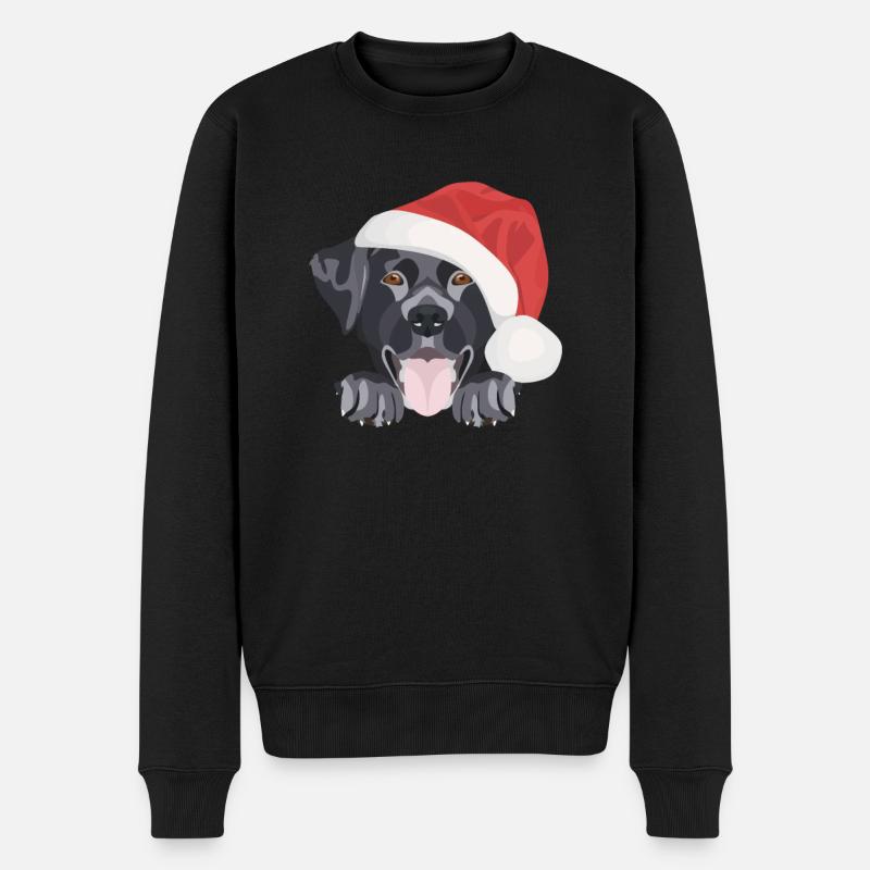 Joyeux Noël Labrador - Pull Premium bio Homme - noir