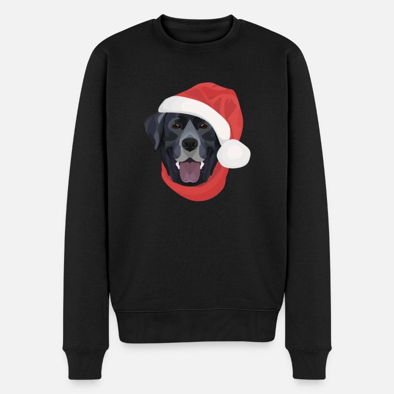 Joyeux Noël Labrador - Pull Premium bio Homme - noir