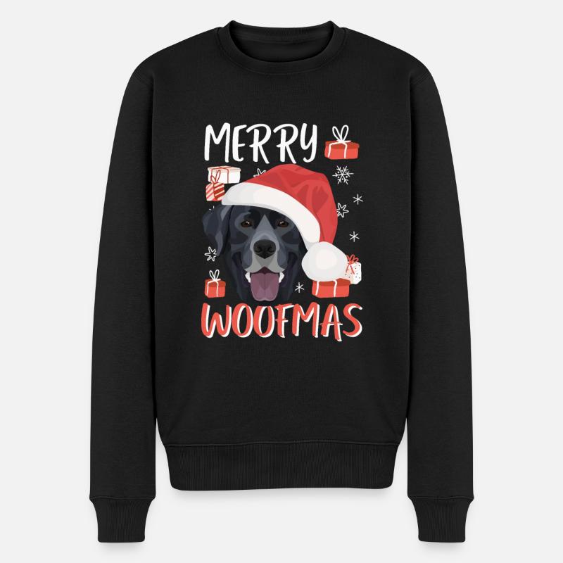 Joyeux Noël Labrador - Pull Premium bio Homme - noir