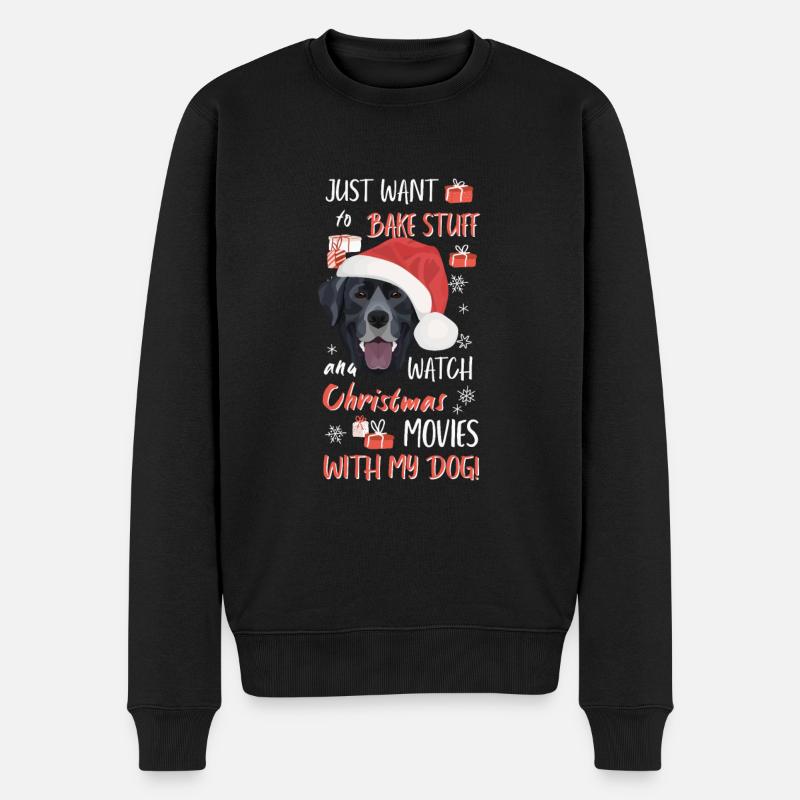 Joyeux Noël Labrador - Pull Premium bio Homme - noir