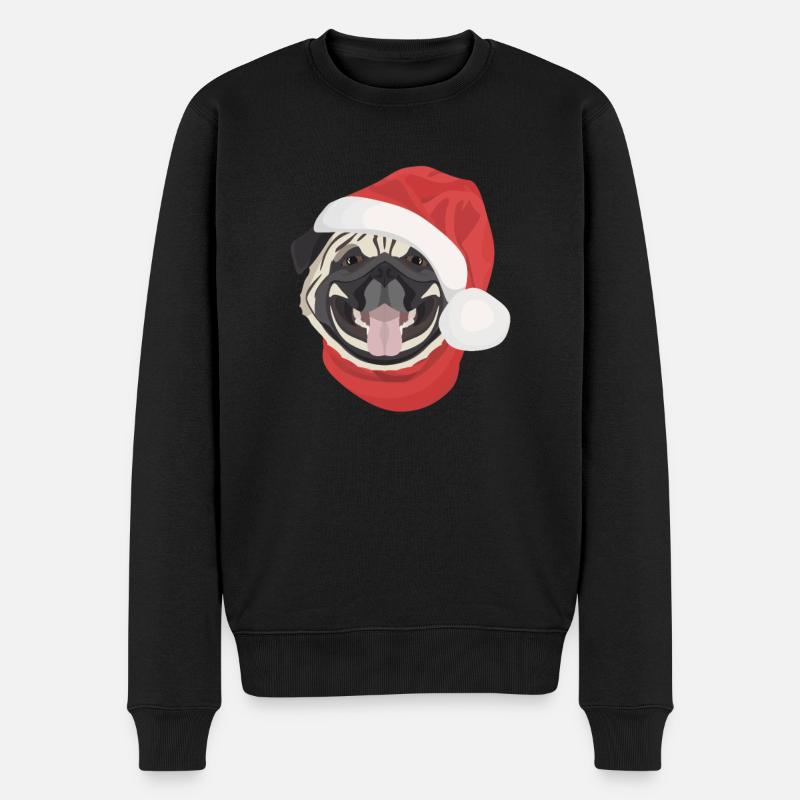 Carlin Joyeux Noël - Pull Premium bio Homme - noir