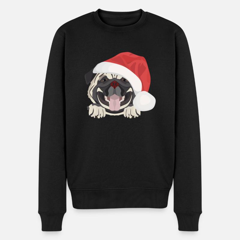 Carlin Joyeux Noël - Pull Premium bio Homme - noir