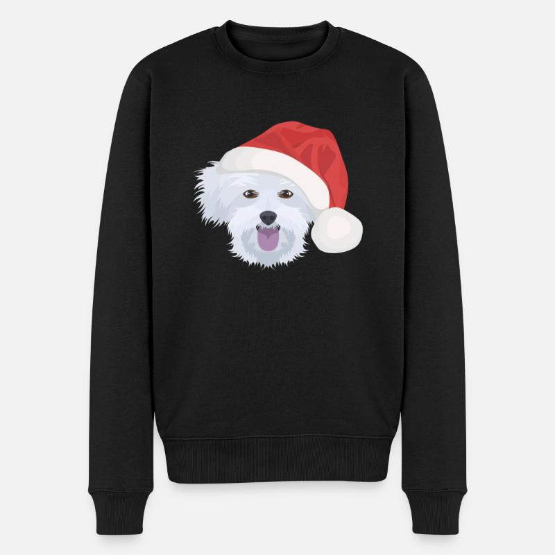 Malteser Joyeux Noël - Pull Premium bio Homme - noir