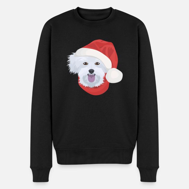 Malteser Joyeux Noël - Pull Premium bio Homme - noir