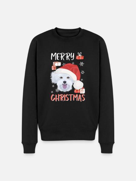 Malteser Merry Christmas - Men's Premium Organic Jumper - black