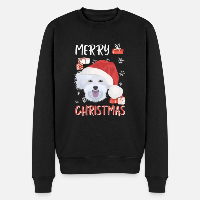 Malteser Joyeux Noël - Pull Premium bio Homme - noir