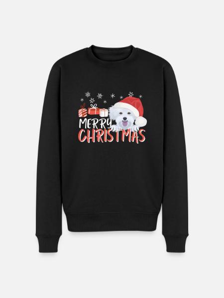 Malteser Merry Christmas - Men's Premium Organic Jumper - black