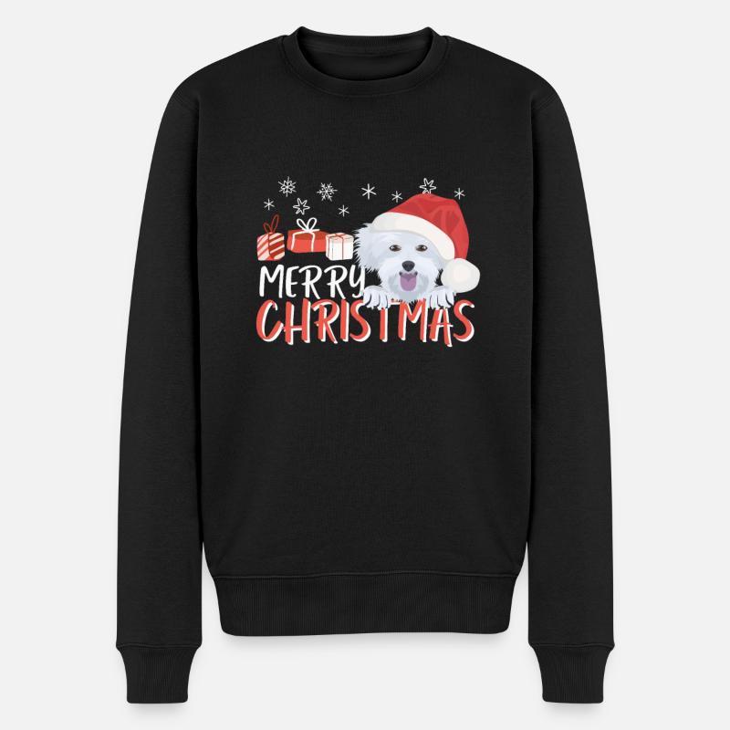 Malteser Joyeux Noël - Pull Premium bio Homme - noir