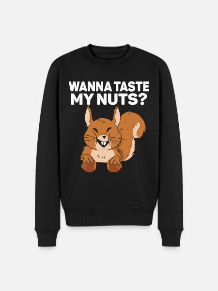 Squirrel Shadow - Männer Premium Bio Pullover - Schwarz