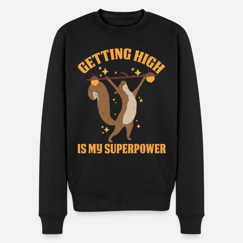 Écureuil - Pull Premium bio Homme - noir