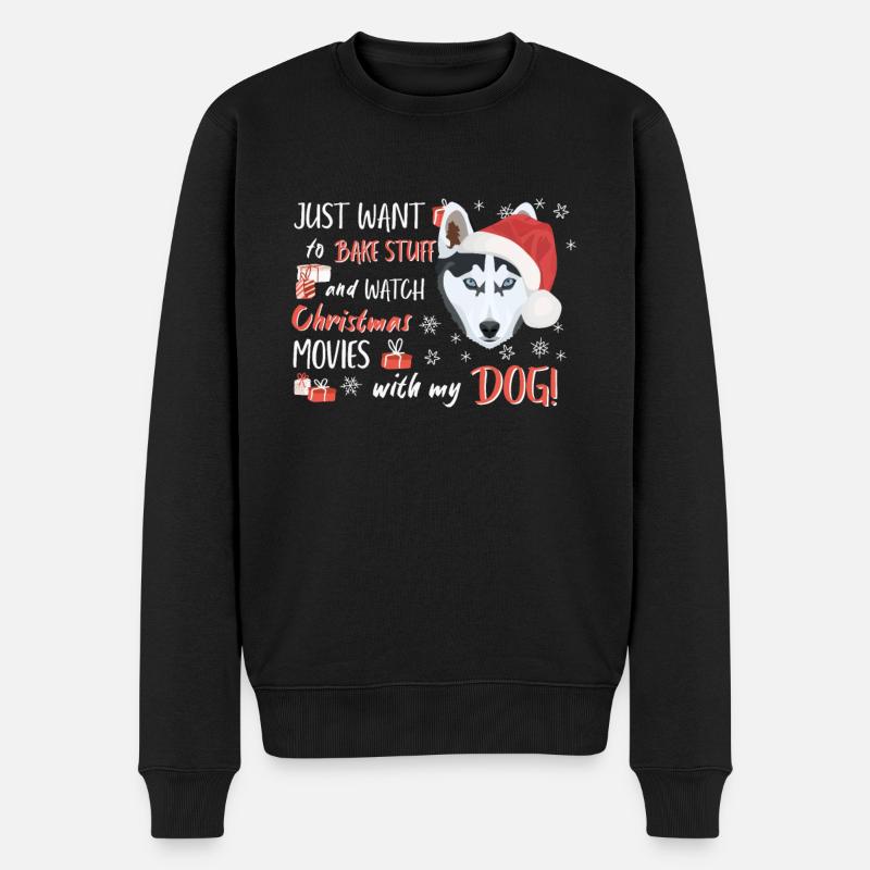 Husky Joyeux Noël - Pull Premium bio Homme - noir