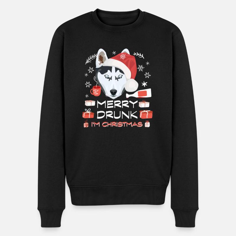 Marché de Noël Husky - Pull Premium bio Homme - noir