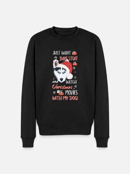 Husky Joyeux Noël - Pull Premium bio Homme - noir