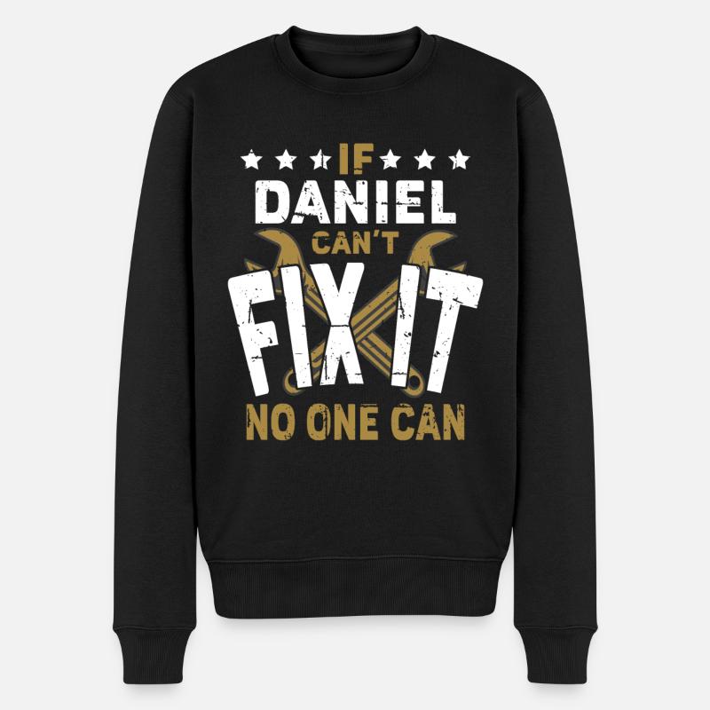 Name Daniel Gift - Men's Premium Organic Jumper - black