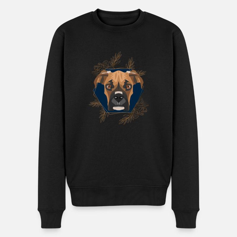 Golden Dog Boxeur allemand - Pull Premium bio Homme - noir
