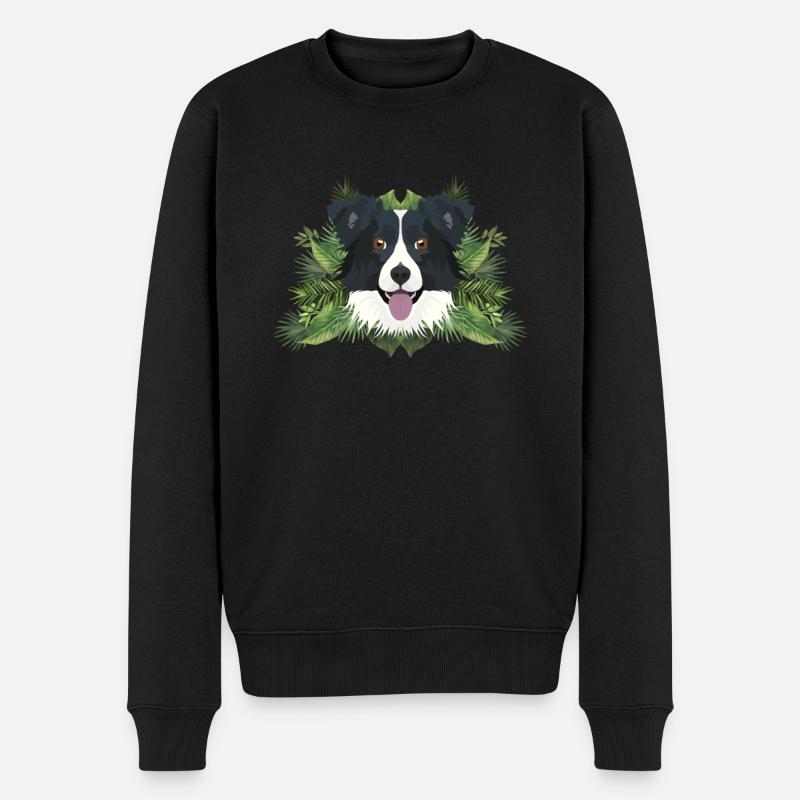 Tropical Border Collie - Pull Premium bio Homme - noir