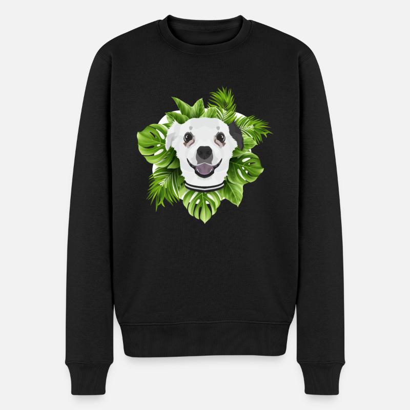 Tropical Chihuahua - Männer Premium Bio Pullover - Schwarz