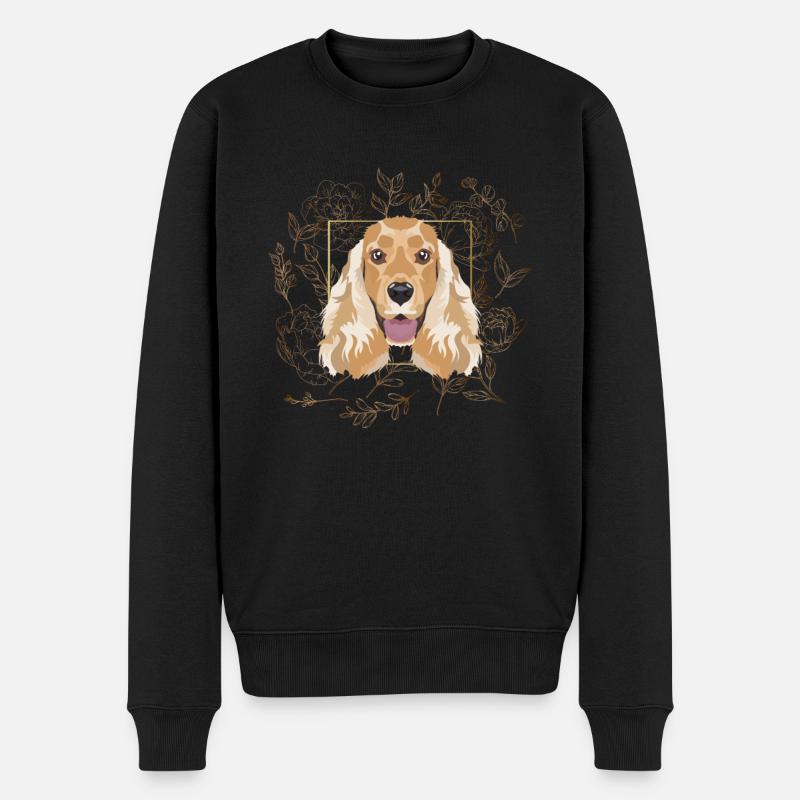 Golden Dog Cocker Anglais Spaniel - Pull Premium bio Homme - noir