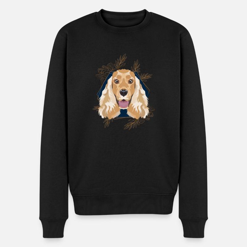 Golden Dog Cocker Anglais Spaniel - Pull Premium bio Homme - noir