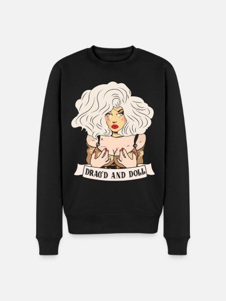 Drag Queen - Männer Premium Bio Pullover - Schwarz
