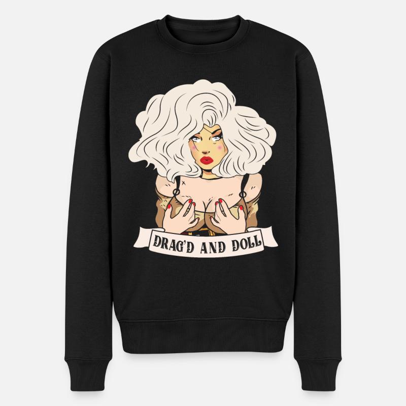 Drag Queen - Pull Premium bio Homme - noir
