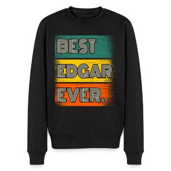 Edgar Nom Citation Cadeau Drôle - Pull Premium bio Homme - noir - Devant - Nico (187cm)