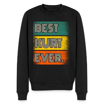 Kurt Name Geschenk Spruch Lustig - Männer Premium Bio Pullover - Schwarz - Vorne - Nico (187cm)