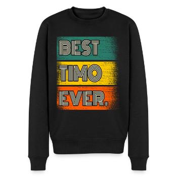 Timo Name Gift Quote Funny - Men's Premium Organic Jumper - black - Front - Nico (187cm)