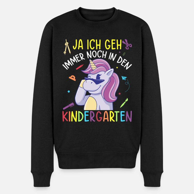 Erzieherin Kita Kindergärtnerin Kiga - Männer Premium Bio Pullover - Schwarz