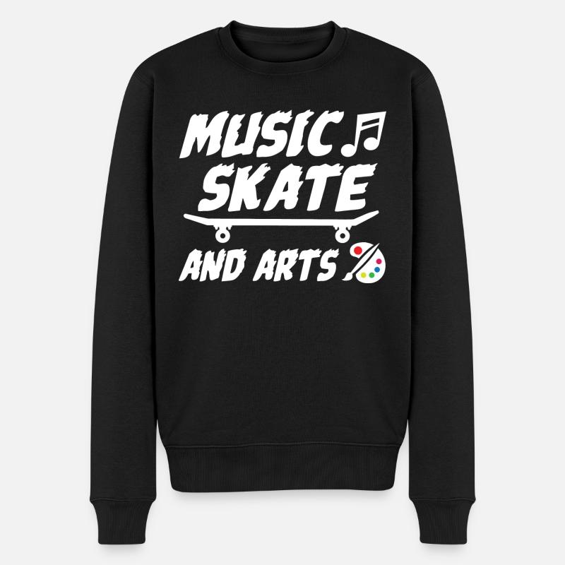 Musique Skate Et Arts - Pull Premium bio Homme - noir