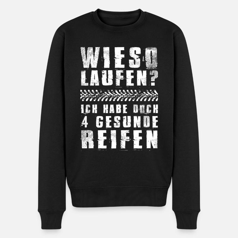 Traktor Landwirt Bauer Landwirtschaft - Männer Premium Bio Pullover - Schwarz