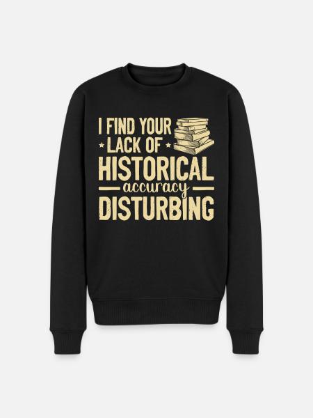 Historiker - Männer Premium Bio Pullover - Schwarz