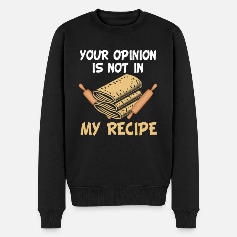 Lefse making lefsa - Men's Premium Organic Jumper - black