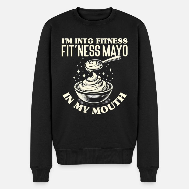 Mayo Lover mayonnaise - Männer Premium Bio Pullover - Schwarz