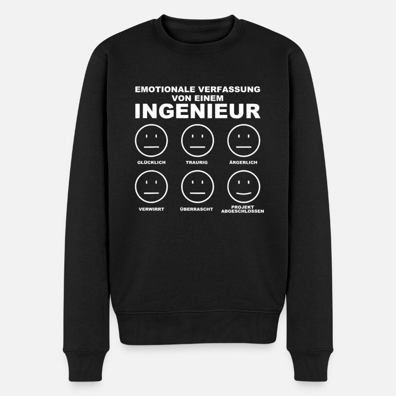 Engineer - Men's Premium Organic Jumper - black