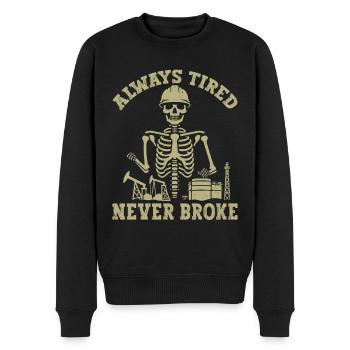 Oilfied Worker Oil rig worker - Männer Premium Bio Pullover - Schwarz - Vorne - Nico (187cm)