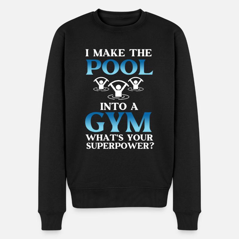 Instructeur d’aquagym - Pull Premium bio Homme - noir