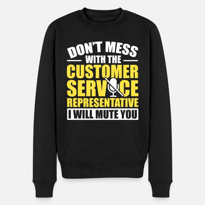 Customer Service Representative CSR - Männer Premium Bio Pullover - Schwarz
