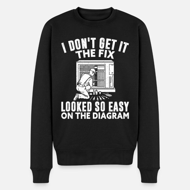 HVAC Tech - Männer Premium Bio Pullover - Schwarz