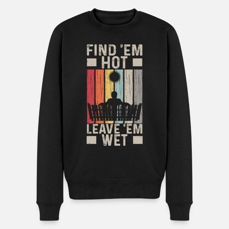 Hot Tub - Männer Premium Bio Pullover - Schwarz