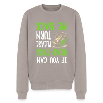 Sea Turtle - Männer Premium Bio Pullover - Taupe - Vorne - Nico (187cm)