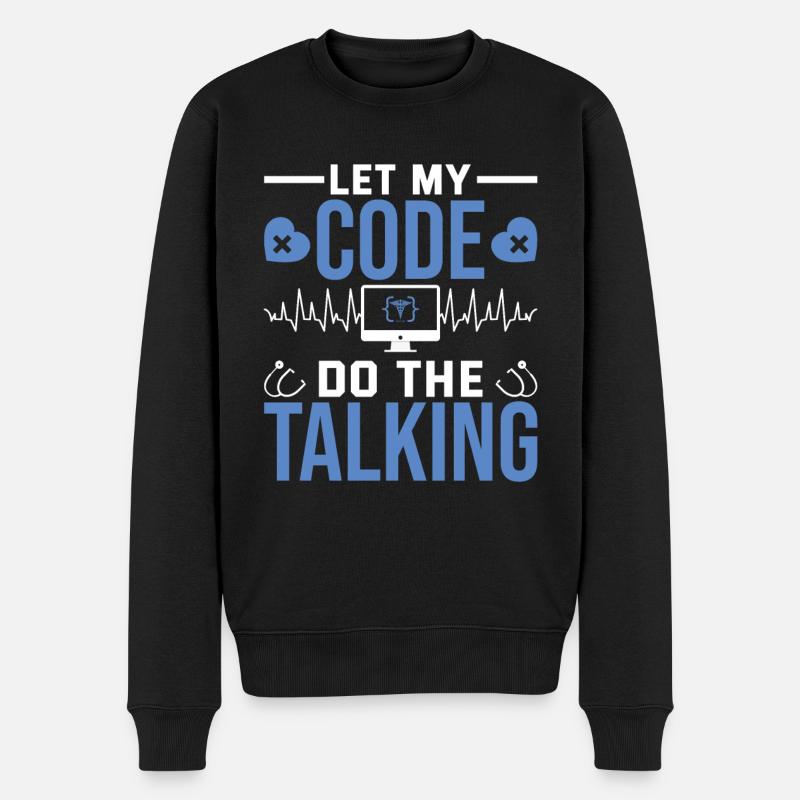 Codeur médical - Pull Premium bio Homme - noir