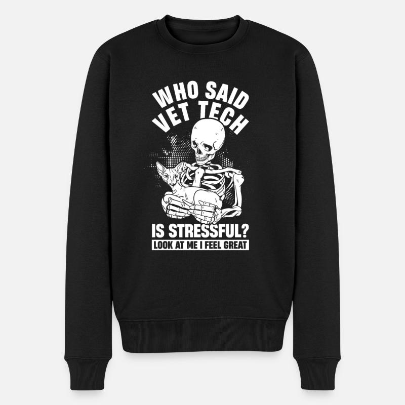 Technicien vétérinaire technicien vétérinaire - Pull Premium bio Homme - noir