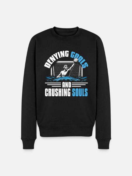 Vandpolo målmand - Økologisk premium-sweatshirt til mænd - sort