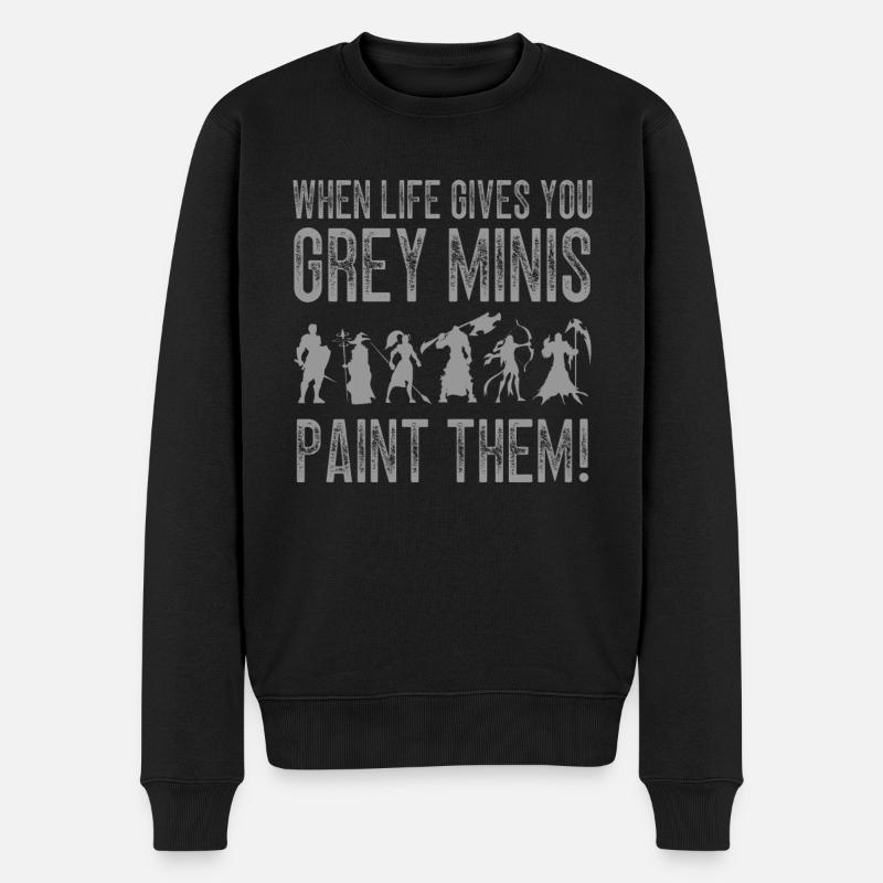 Tabletop Wargaming Miniatures Painter - Männer Premium Bio Pullover - Schwarz