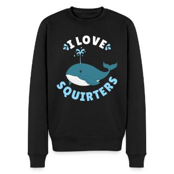 Marine biologist - Männer Premium Bio Pullover - Schwarz - Vorne - Nico (187cm)