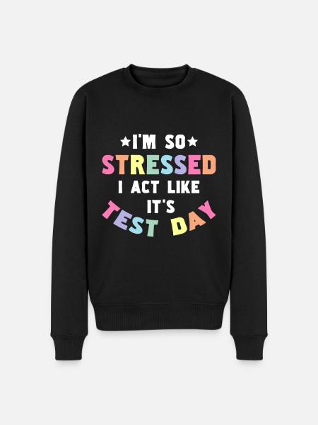 Testing Teacher Test Day - Men's Premium Organic Jumper - black
