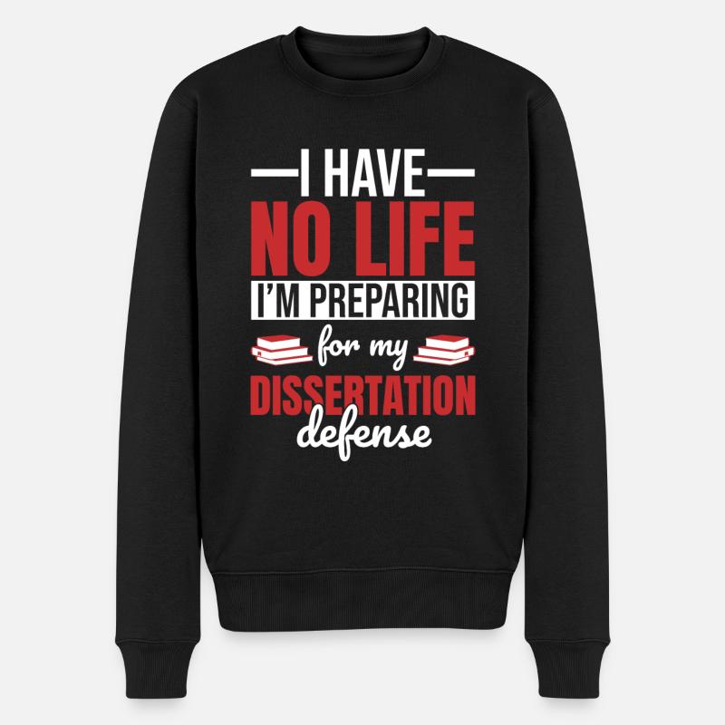 Dissertation student - Men's Premium Organic Jumper - black